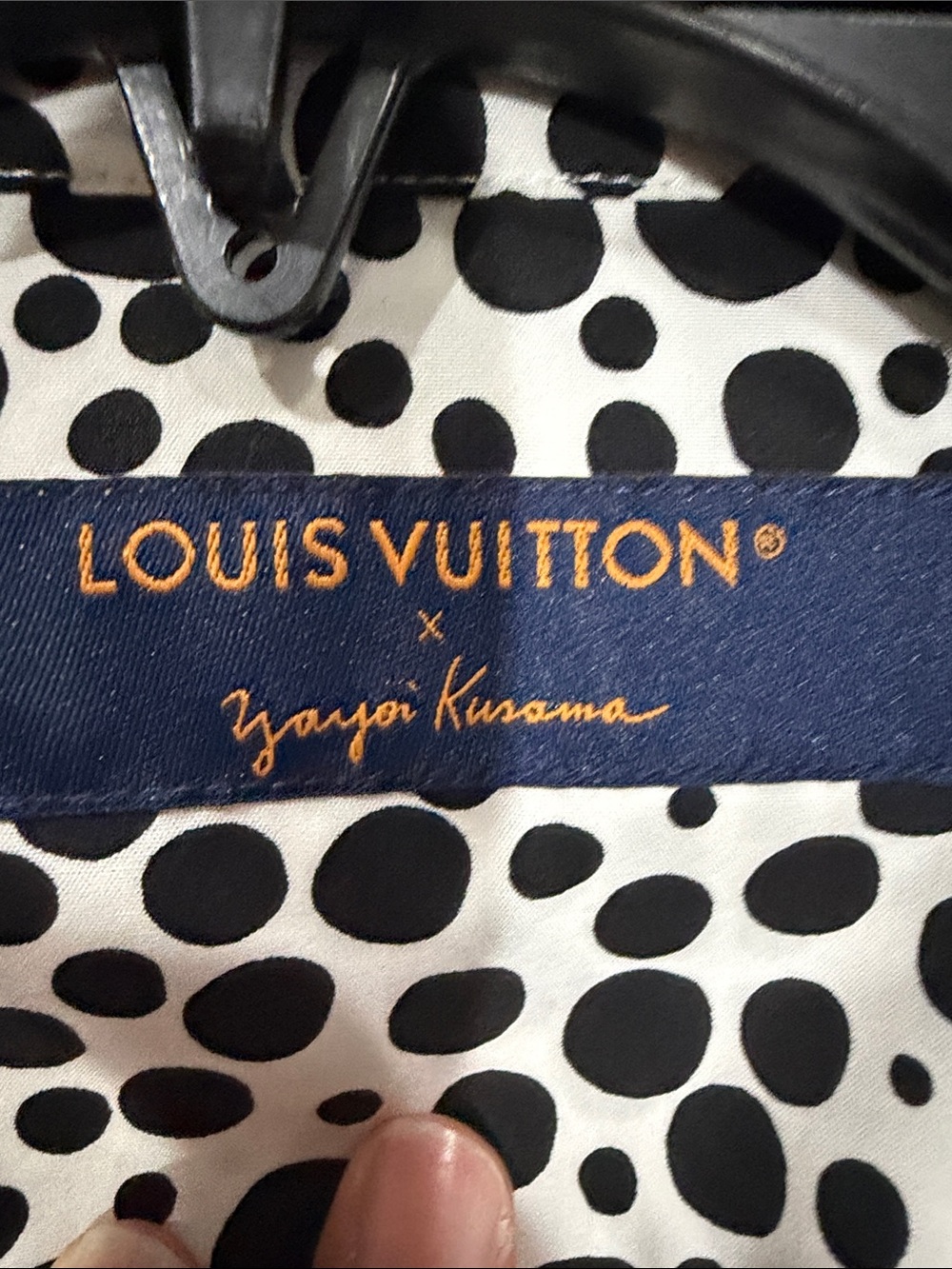 Louis Vuitton Polka Dot Men's Shirt Jacket - White/Black authentic - Picture 4 of 10